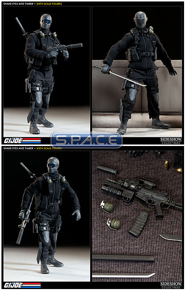 1/6 Scale Snake Eyes and Timber (G.I. Joe)