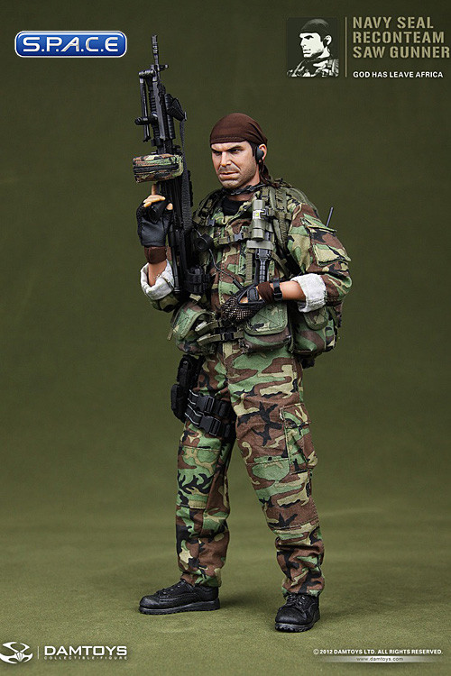 1/6 Scale Navy SEAL Recon Team SAW Gunner