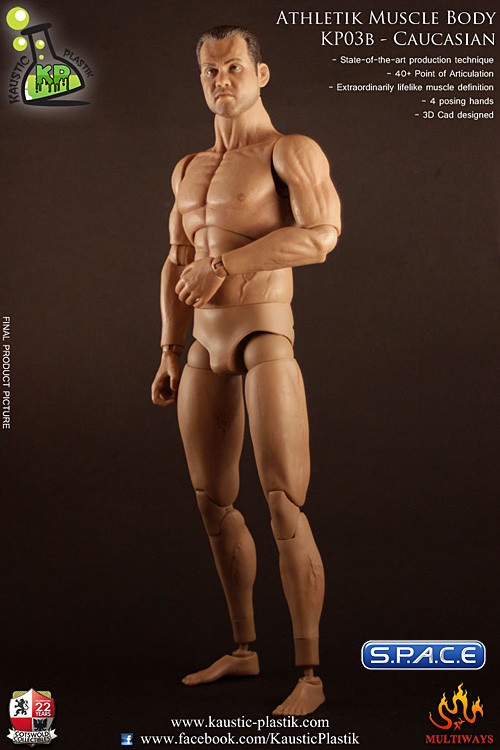 1/6 Scale Athletic Muscle Body Caucasian Version KP03B