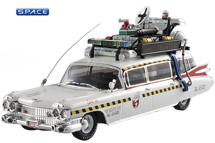 1:43 Ecto-1A Die Cast Hot Wheels Elite (Ghostbusters 2)