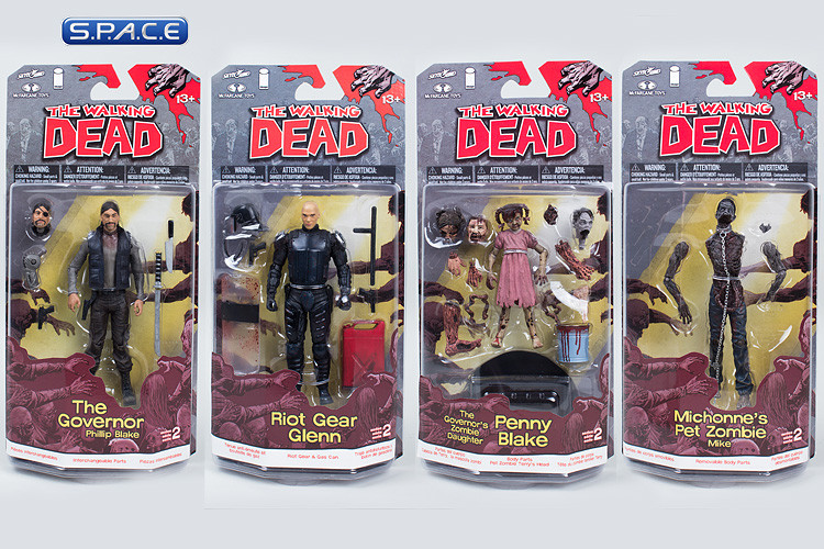 4er Komplettsatz: The Walking Dead - Comic Version Series 2