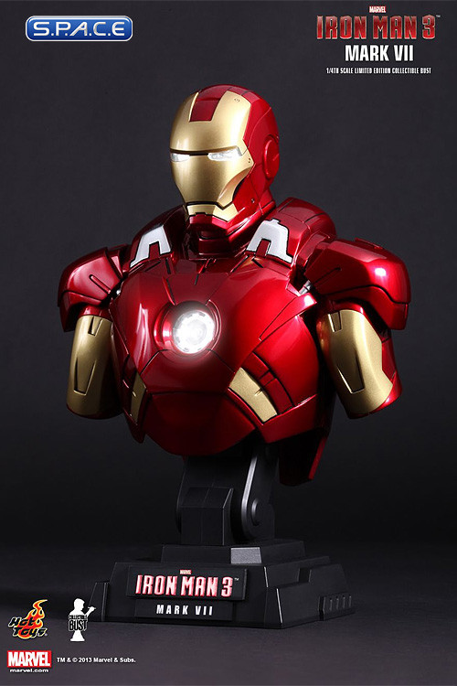 1/4 Scale Iron Man Mark VII Bust HTB13 (Iron Man 3)