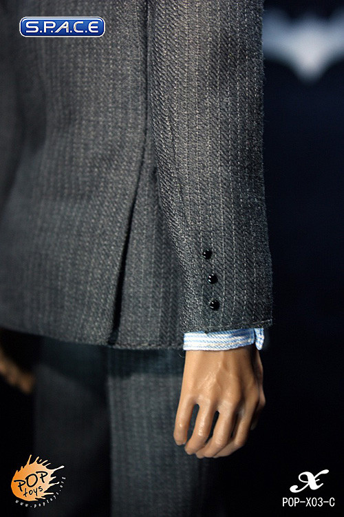 1/6 Scale Mens Suit Set C (Grey Striped)