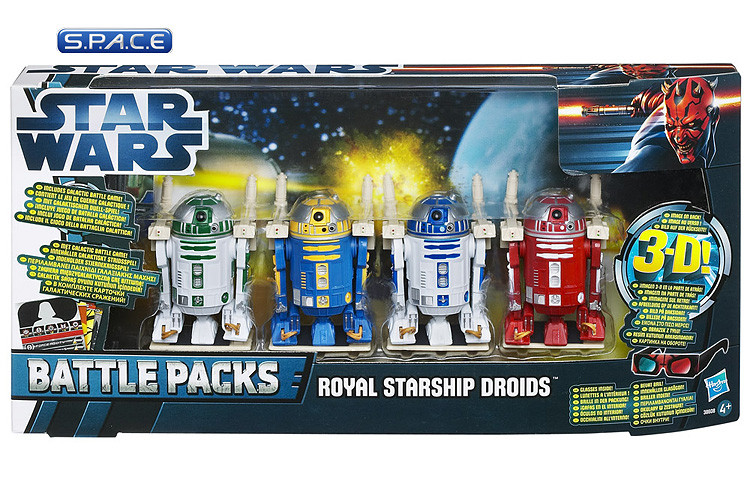 Set of 2: Royal Starship Droids & Mos Espa Arena Battle Packs (Star Wars)