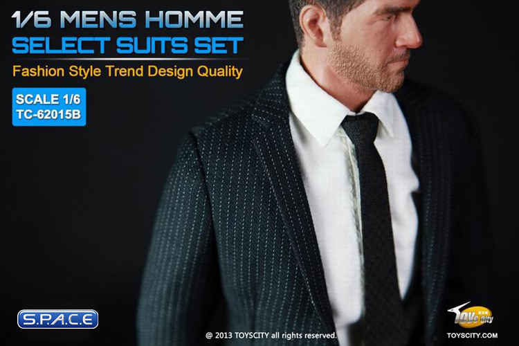 1/6 Scale Mens Homme Select Suits Set 62015-B (Blue)