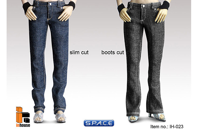 1/6 Scale Female Polo Shirt with Jeans (Slim Cut Style A2)