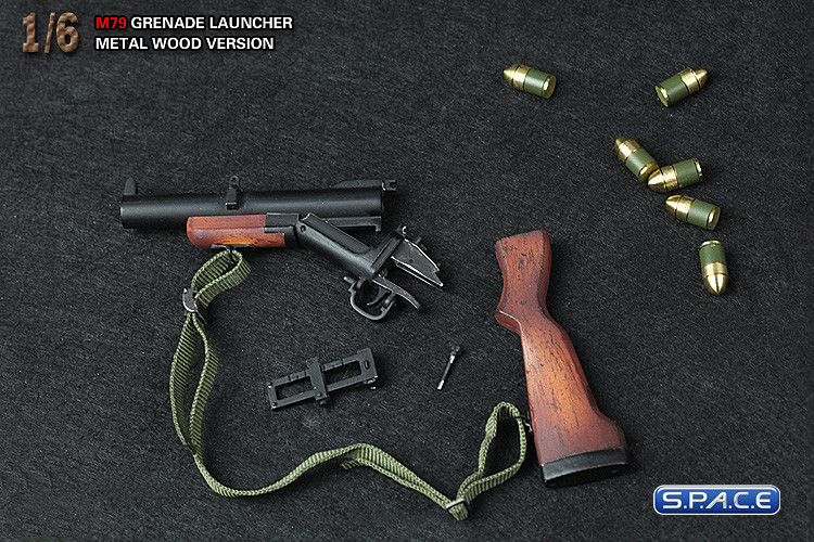 1/6 Scale M79 Grenade Launcher (Metal Wood Version)