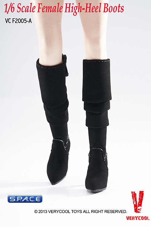 1/6 Scale Fashionable Boots VCF2005-A (Black)