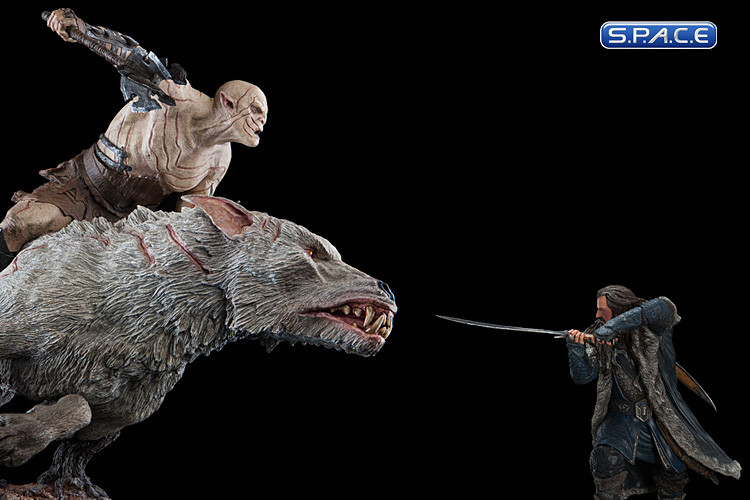 Azog the Defiler on Warg Statue (The Hobbit: An Unexpected Journey)