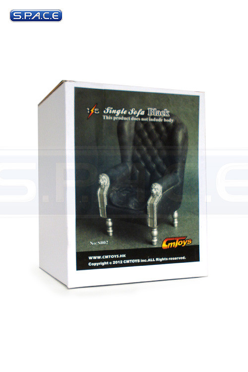 1/6 Scale Single Sofa - S002 (Black)