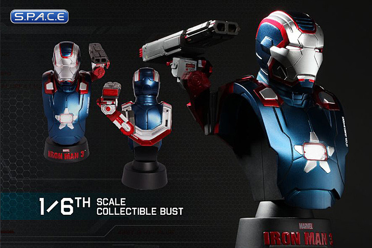 1/6 Scale Iron Patriot Bust (Iron Man 3)