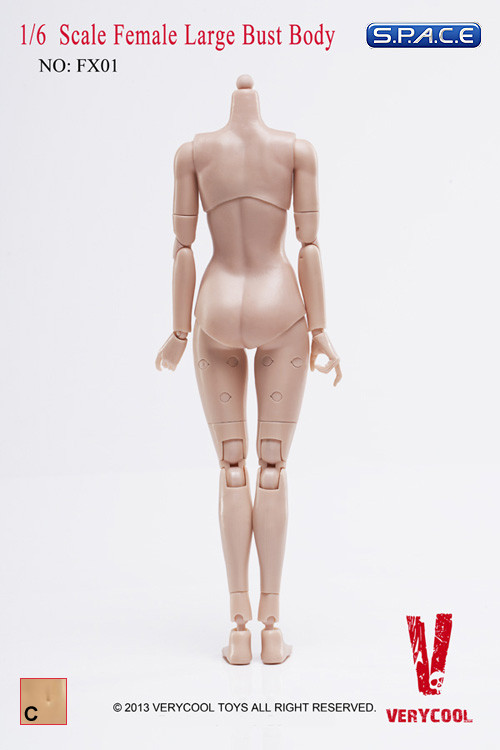 1/6 Scale Female Large Bust Body - Medium Tan/Asian (FX01-C)