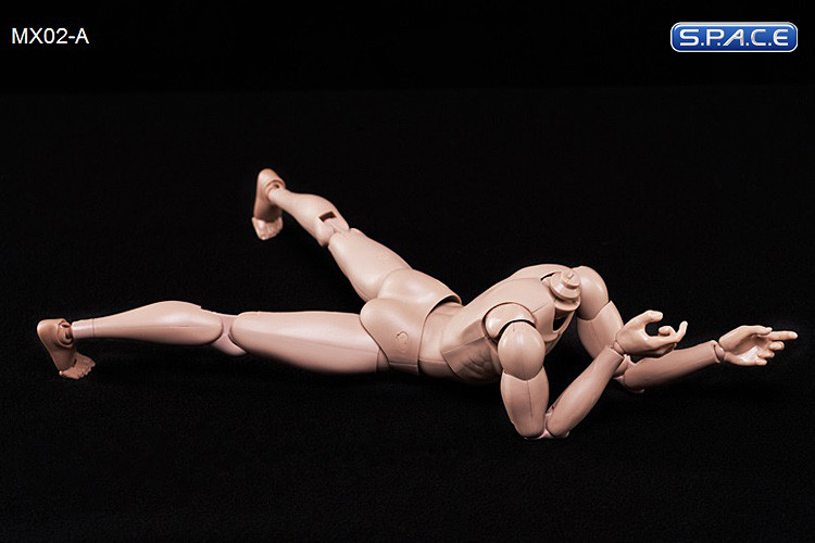 1/6 Scale Male Body - matte caucasian skin tone MX02-A