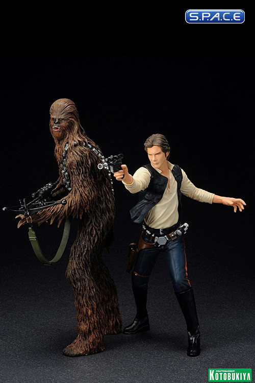 1/10 Scale Han Solo & Chewbacca 2-Pack ARTFX+ (Star Wars)