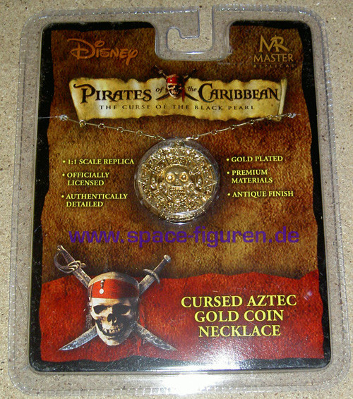 1:1 Cursed Aztec Gold Coin Necklace Replica (Pirates of the Caribbean)
