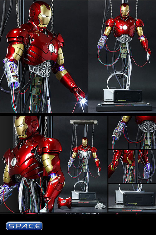 1/6 Scale Iron Man Mark III Construction Version Diorama Scene (Iron Man)