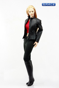 1/6 Scale Modern Women Leather Dress Suit (black Jacket)