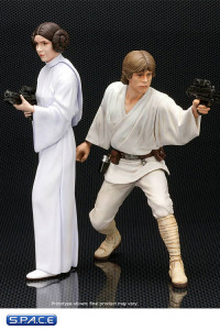 1/10 Scale Luke Skywalker & Leia 2-Pack ARTFX+ (Star Wars)