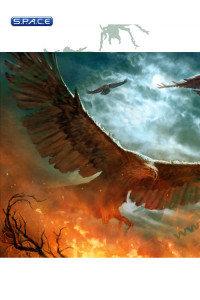 Out of the Fire - Eagles Rescue Art Print (The Hobbit)