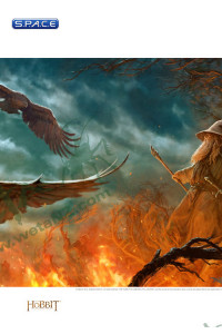 Out of the Fire - Eagles Rescue Art Print (The Hobbit)