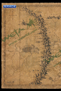 Map of Wilderland - Parchment Art Print (The Hobbit)