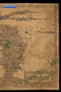 Map of Wilderland - Parchment Art Print (The Hobbit)