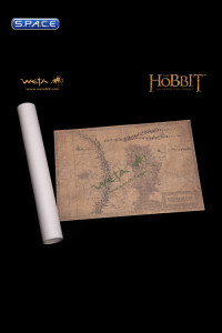 Map of Wilderland - Parchment Art Print (The Hobbit)