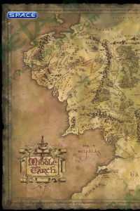 Parchment Map of Middle-Earth (Lord of the Rings)