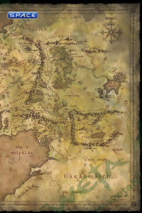 Parchment Map of Middle-Earth (Lord of the Rings)