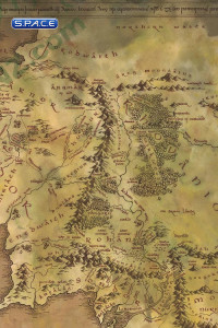 Parchment Map of Middle-Earth (Lord of the Rings)