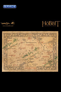 Map of East Farthing - Parchment Art Print (The Hobbit)