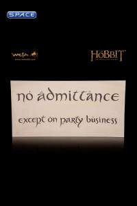 Sign - No Admittance (The Hobbit)