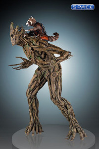 Rocket Raccoon & Groot Statue (Guardians of the Galaxy)