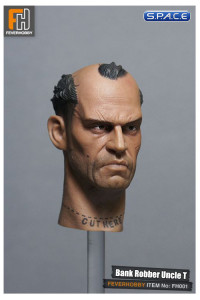 1/6 Scale Head Sculpt with metal baseball bat