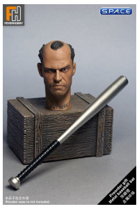 1/6 Scale Head Sculpt with metal baseball bat