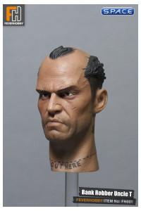 1/6 Scale Head Sculpt with metal baseball bat