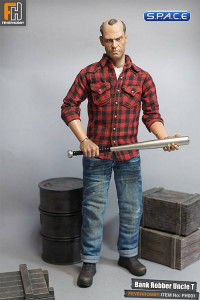 1/6 Scale Head Sculpt with metal baseball bat