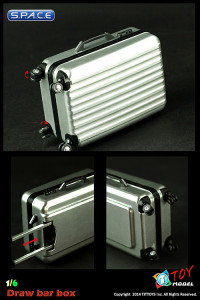 1/6 Scale Travel Trolley draw bar box (silver)