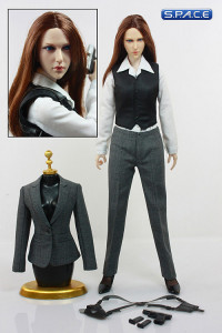 1/6 Scale MI6 Female Agent - grey dress (Suit of Style Series)