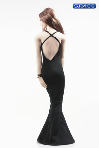 1/6 Scale low-cut sling Evening Dress (black)