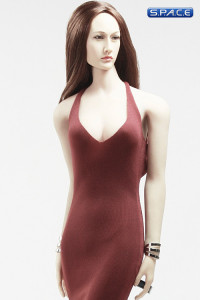 1/6 Scale low-cut sling Evening Dress (red)