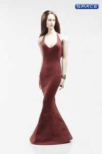 1/6 Scale low-cut sling Evening Dress (red)