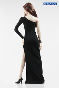 1/6 Scale side slit Evening Dress (black)