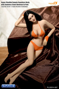 1/6 Scale Seamless Female pale Body large breast / long black hair (Super-Flexible)