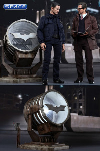 1/6 Scale John Blake and Jim Gordon with Bat-Signal Movie Masterpiece Set MMS275 (Batman - The Dark Knight Rises)