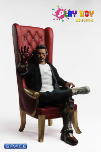 1/6 Scale High Back Chair (red)