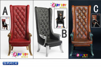 1/6 Scale High Back Chair (black)