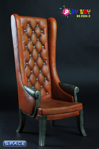 1/6 Scale High Back Chair (brown)