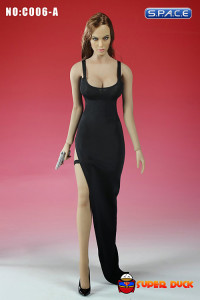 1/6 Scale Sexy Evening Dress (black)