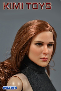 1/6 Scale European / American Female Head Sculpt (red/brown)